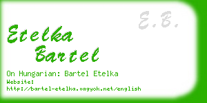 etelka bartel business card